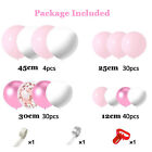107Pcs Pink White Confetti Balloon Garland Arch Kit Birthday Wedding Party Decor