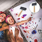 2X 10cm Heavy Duty Hard Rubber Roller Printing Inks Lino Brayer Art Craft Roller