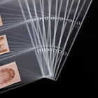 10PCS Paper Money Banknote Folders 4 Pockets Pages Album Sleeves Storage Note AU