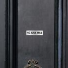 No Junk Mail Door Sign Engraved Plaque Letterbox Sign Self Adhesive Tape