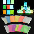 Luminous Glow in the Dark Powder Glitter Fluorescent Nail Pigment AU