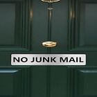 No Junk Mail Door Sign Engraved Plaque Letterbox Sign Self Adhesive Tape