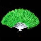 2PCS Feather Fan Folding Costume Wedding Showgirl Dance Fancy Party Decor Craft