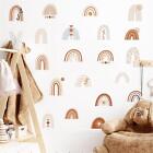 21 Boho Rainbows Removable Wall Decals Stickers Nursery Kids Bedroom AU SELLER