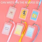 12pcs Quality Vertical Clear Card ID Holder Sleeve Office Name Tag Pass lanyard