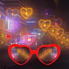2x Effect Glasses Heart-shaped Heart Diffraction Glasses Light Become Love Image