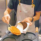 100PCS Food Packaging Gold Coin Box French Fries Bread Takeaway Packaging Boxes