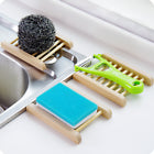 10-50X Natural Wooden Bamboo Soap Dish Tray Holder Storage Soap Rack Soap Dish