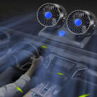 12V Auto Dashboard Cooling Air Fan 2 Speed Dual Head Car Fan 360° Rotatable