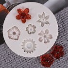 4pcs Cute Flower Silicone Molds,Fondant Candy Mould Mini Flower Chocolate Molds