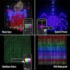 RGB Smart 400 LED Curtain String Light App Programmable DIY Hanging Fairy lamp
