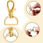 10PCS Gold Swivel Lobster Clasps Trigger Clips Clasp Snap Hook Key Chain Ring AU