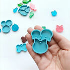 5x Dog Bone Cat Tag Pet Pendant Silicone Resin Molds +10pcs Keychain DIY Tool AU