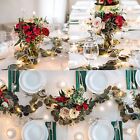2x 2M Artificial Eucalyptus Garland Greenery Leaf Vine Plants Fake Foliage Decor