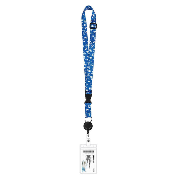 6PCS Adjustable Cruise Lanyards with Waterproof ID Badge Reel Holder Key Cards
