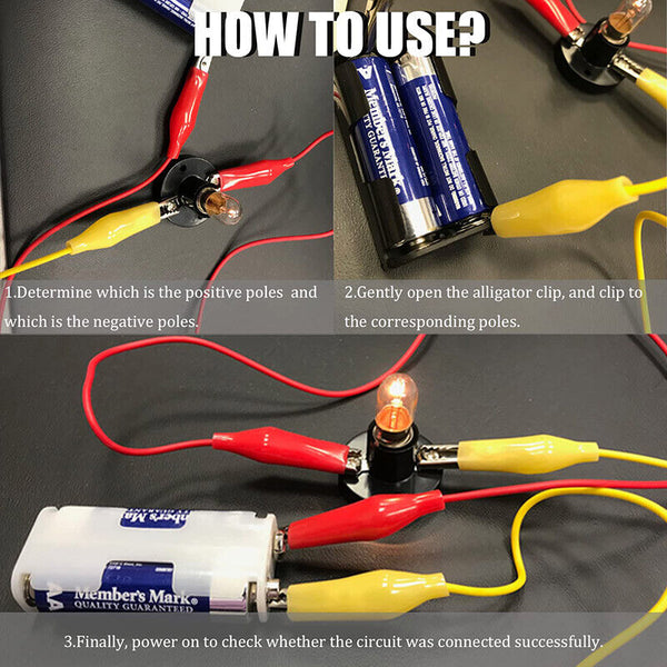 20PCS Electrical Alligator Clips Test lead Jumper Wire Crocodile Cable Wire AU