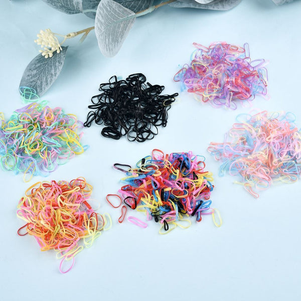 2000pcs Child Baby Hair Holders Rubber Elastic Bands Girls Ties Loom Bands AUS