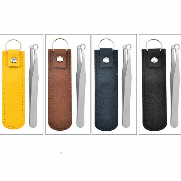 Nasal Cleaning Trimmer Round Tip Stainless Steel Nose Hair Trimming Tweezers