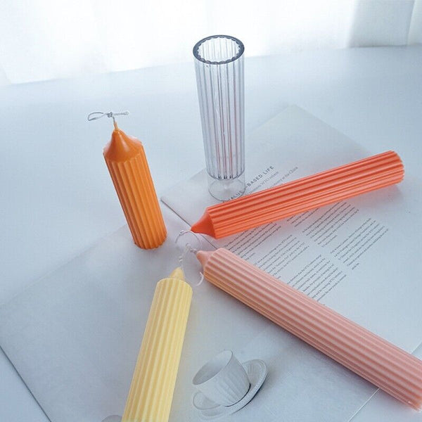 Long Pole Candle Mold Plastic Pillar Candle Making DIY Candle Mould Supplies AU