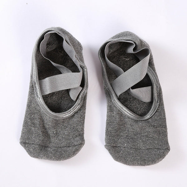 5 Pairs Yoga Socks Non Slip Pilates Massage Ballet Socks Grip Exercise Cotton AU