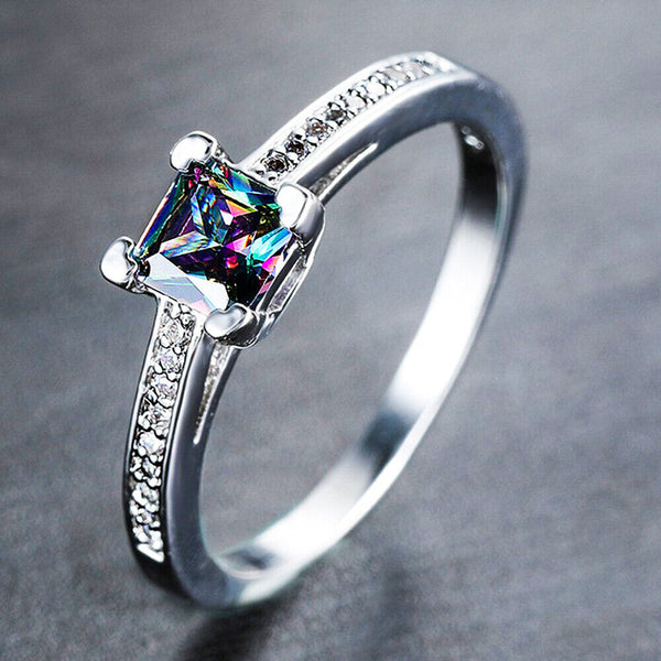 6Sizes Simple Ring for Women Men Adjustable Fashion Jewelry Minimalist Band Gift