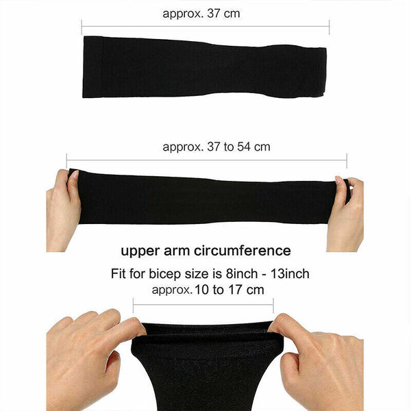 3 Pairs Cooling Sport Arm Stretch Sleeves Sun UV Protection Covers Cycling Golf