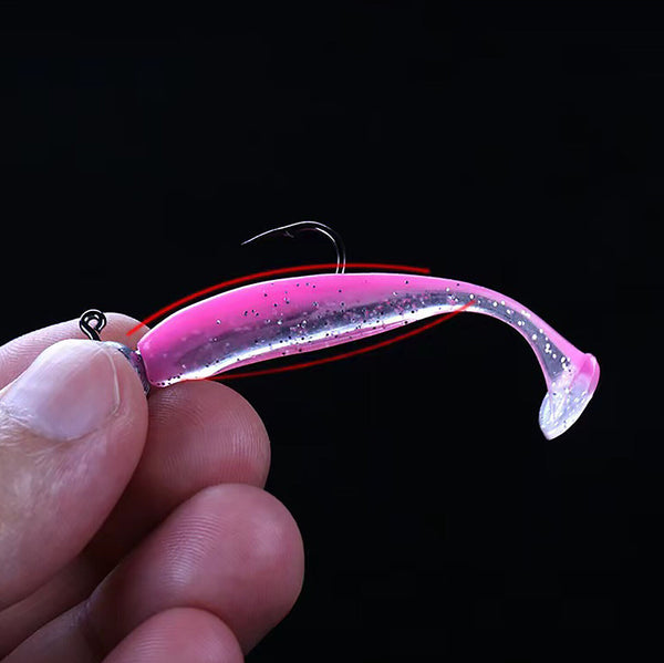 20X Soft Plastic Fishing Lures 70mm Paddle TAIL FLATHEAD Bream Bass Cod Lure New