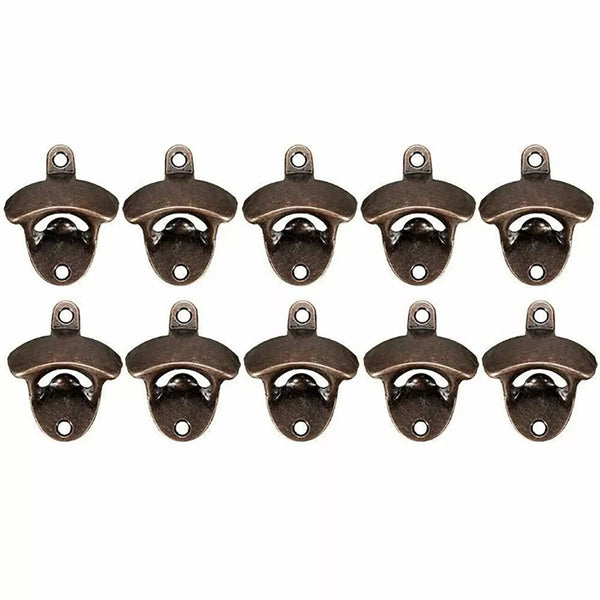10X Sets Vintage Bottle Opener AU Bar Glass Beer Tool Wall Mounted Bar Beer Tool