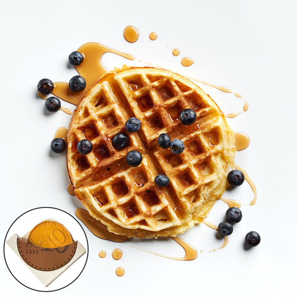 100PCS Food Packaging Gold Coin Box French Fries Bread Takeaway Packaging Boxes