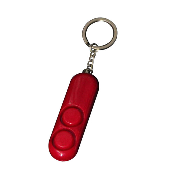 120db Alarm Rape Attack Personal Panic Sirens Loud LED Keyring Twin Dual Siren