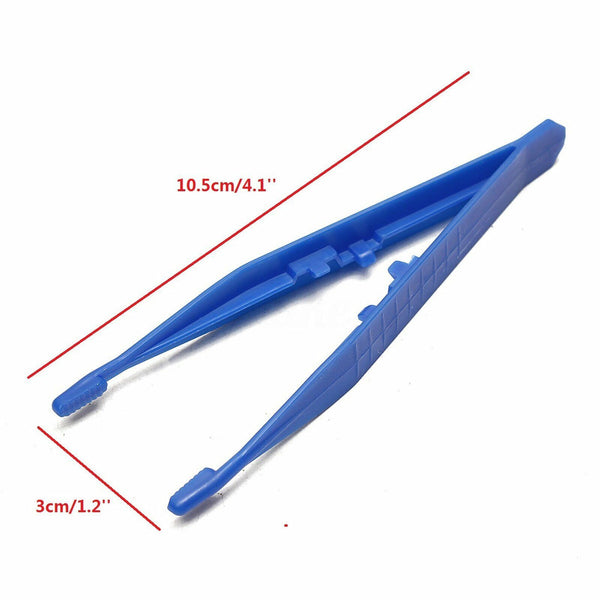 10PCS Plastic Tweezers Tweezer Antistatic Pickup Tools Repair Heat Resistant AU