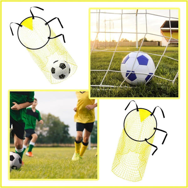 2PCS Football Target Net Soccer Target Goal Net Soccer Top Bins Goal Target Bags