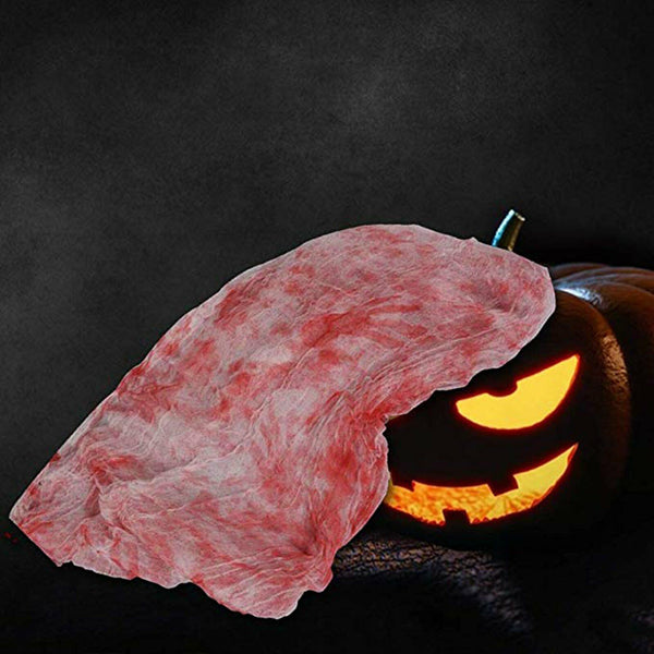 Halloween Table Cloth – Bloody Gauze Cover for Horror & Zombie Parties