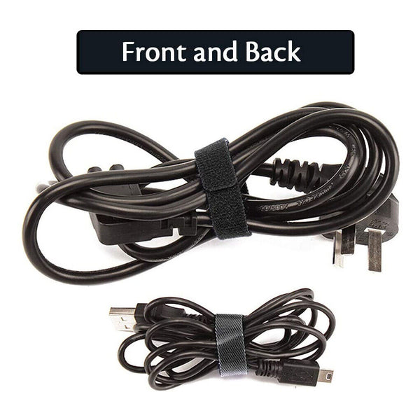 200PCS Reusable Cable Tie Nylon Hook Loop Strap Cord Ties PC TV Organiser New AU