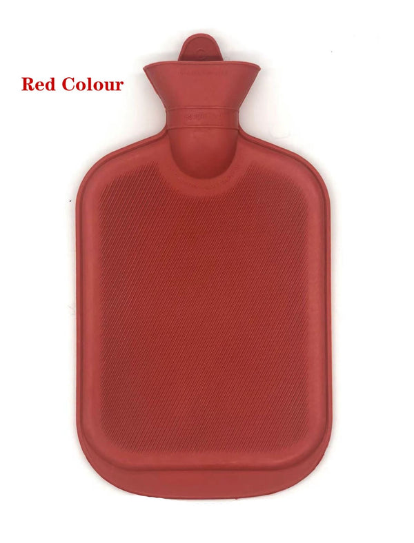 2L Hot Water Bottle Winter Warm Natural Rubber Bag Relaxing Warmer and COVER