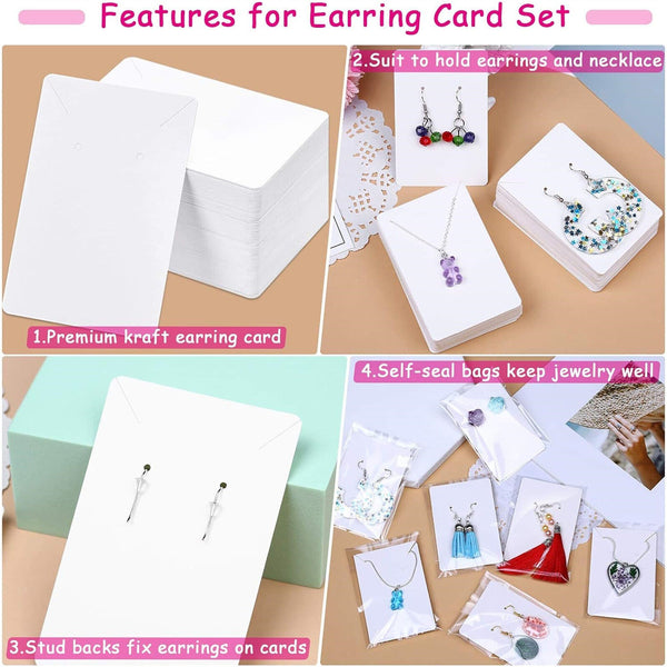 Jewellery Cardboard Display Cards Necklace Stud Earring Cards Display