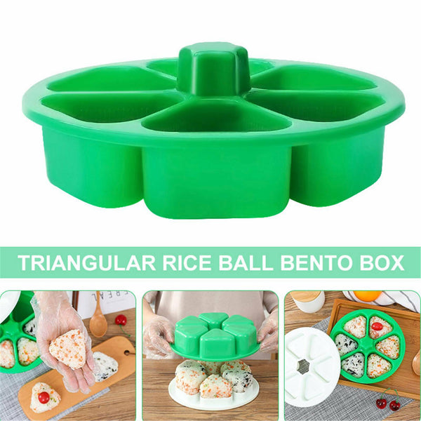 2Pack 6-Holes Sushi Mold Onigiri Rice Ball Bento Press Maker Mold Mould Kitchen