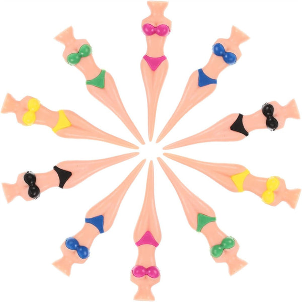 10/20/50PCS 76mm Funny Golf Tees Lady Girl Golf Tees Bachelor Party Golfing Gift