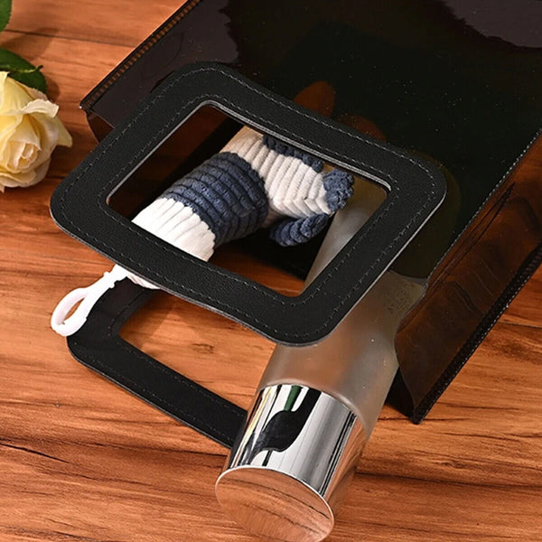 10PCS Black PVC Gift Bags with Round and Square Handles Jelly Handbag Set AU