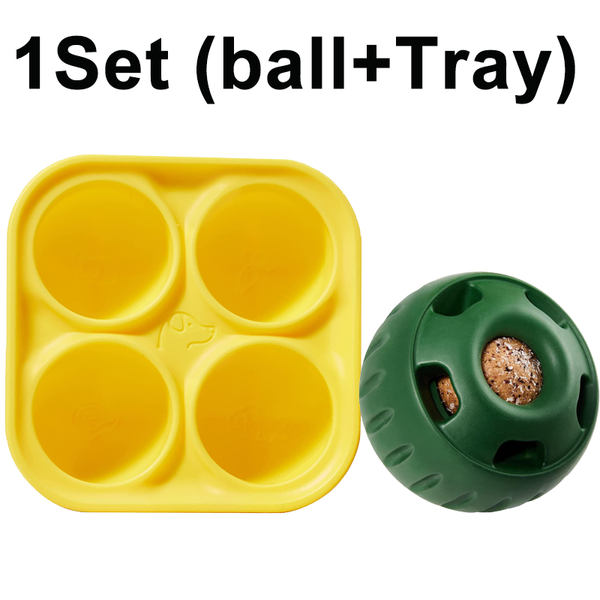 Dog Feeding Toy Woof Long-Lasting Dog Toy with Treat Tray Mold Pet Pupsicle Up