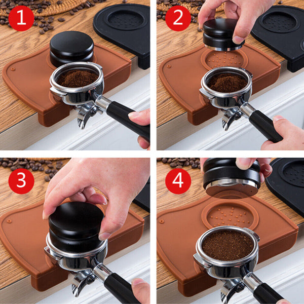 Coffee tamping mat Pad Tamper Art Holder Rest Latte Safe Silicone Espresso Pen