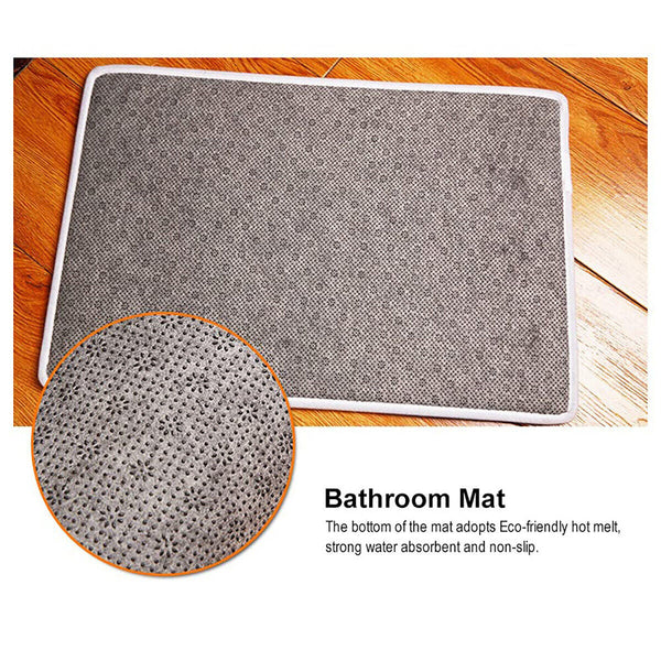 Absorbent Non-Slip Camera Bathroom Floor Mat Family Entry Door Mat Home Rug AU