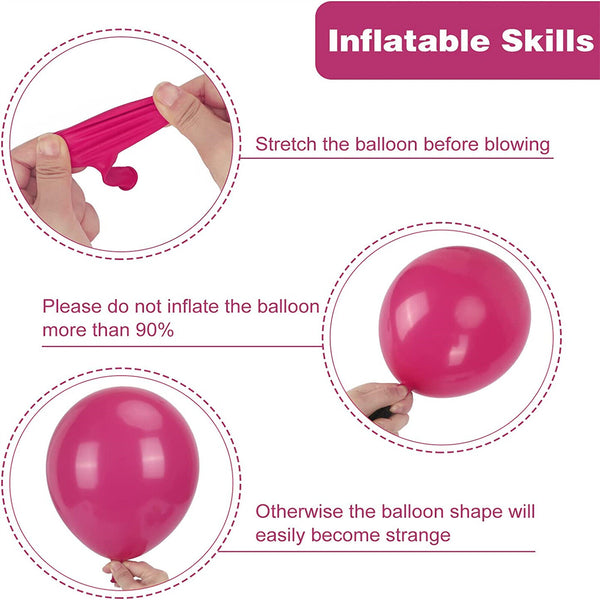 Balloon Garland Arch Kit Set Pure Birthday Wedding Party Decorations Rose Red AU