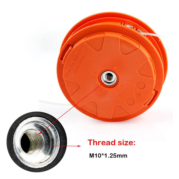 3PCS Bump Feed Trimmer Head Brush Cutter Whipper Snipper Replacement