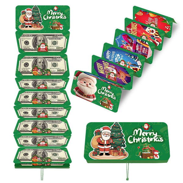 Christmas Money Holder Gift Card Holder – Holiday Surprise, Festive Design Xmas