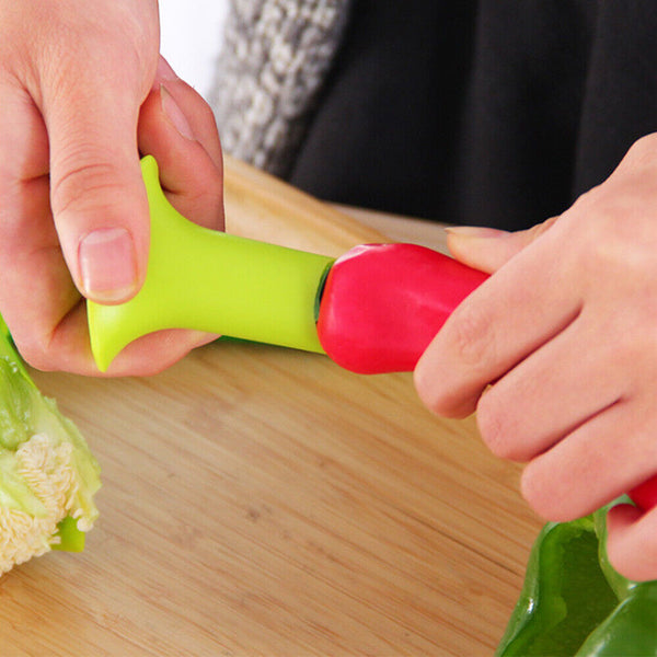 2Pcs Tomato Fruit Pepper Cutter Corer Slicer Kitchen Tools Vegetable Creative