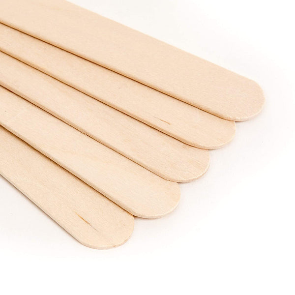 300 Pack Wooden Waxing Spatulas – Disposable Wax Applicator Sticks for Hair Removal and Craft Use