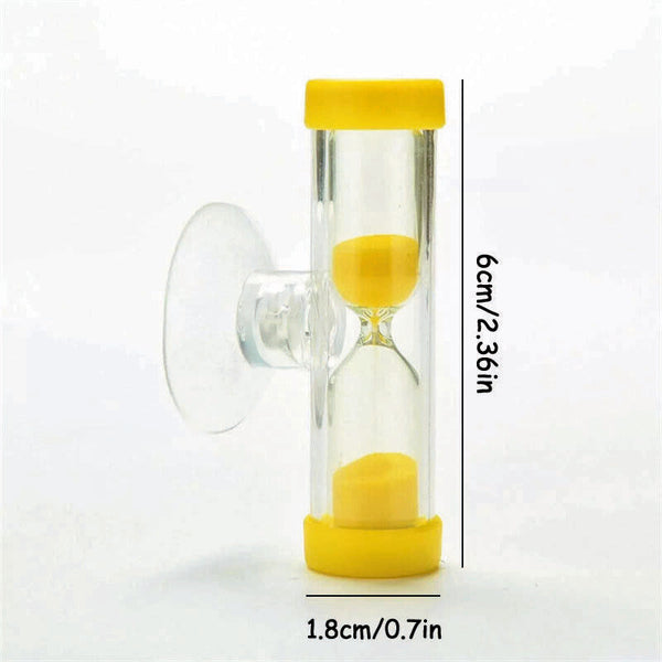 6X Suction Cup Hourglass for Tooth Brushing Shower Timer Suction Cup Count Down