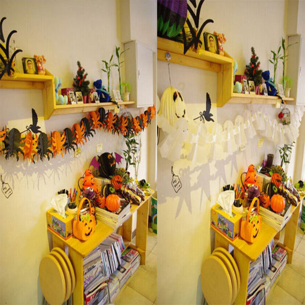AU Halloween 3M Bat Hanging Pumpkin Spider Bat Garland Scary Decoration Party