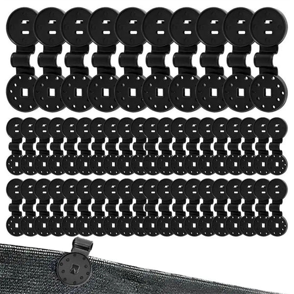 Shade Cloth Plastic Clips Round Plastic Black Clips for Sun Shade Net